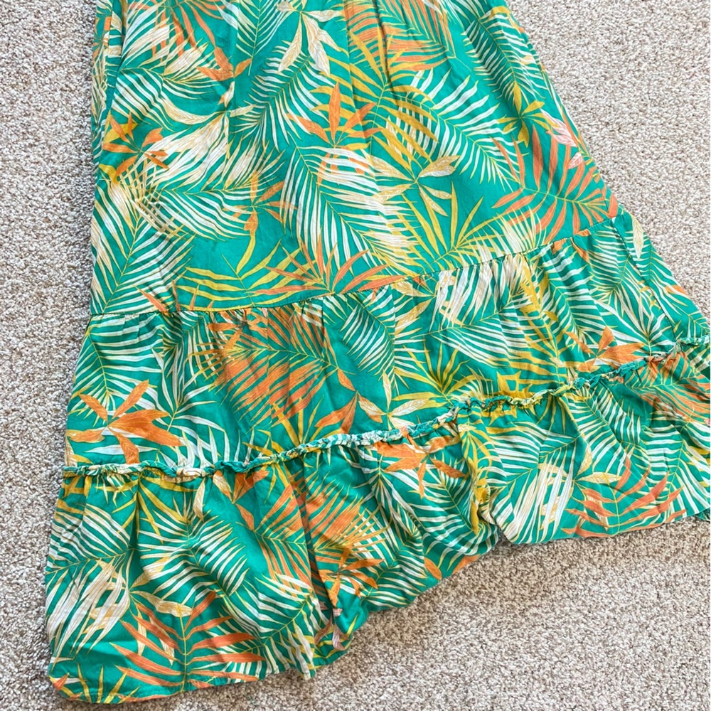 Betsey Johnson Tropical Smocked Maxi Dress, Medium - Picture 4 of 9